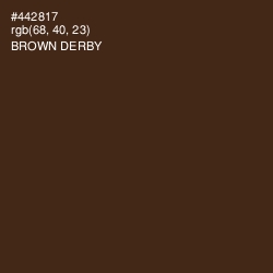 #442817 - Brown Derby Color Image